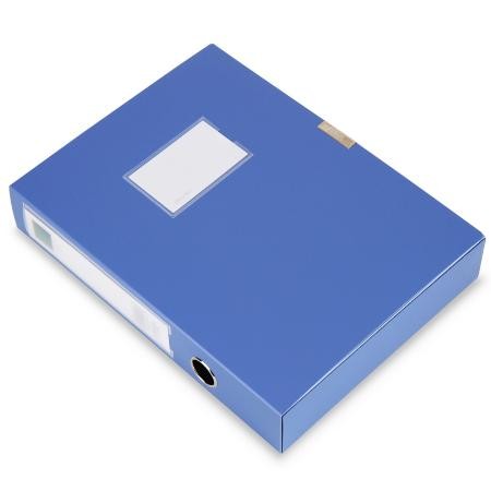 得力5603粘扣档案盒(蓝、黑)
